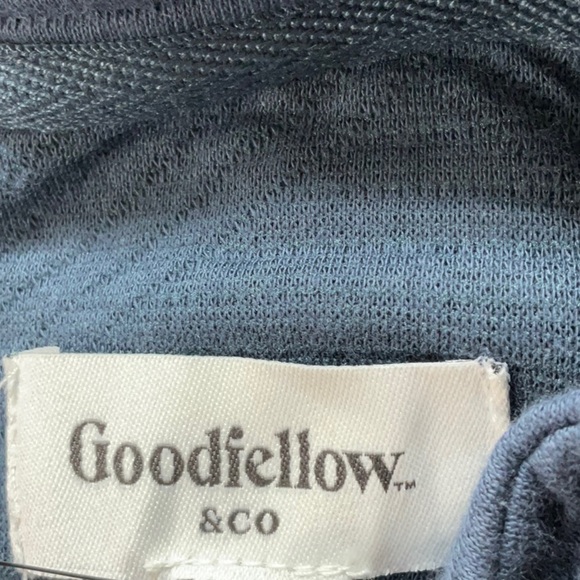 Goodfellow & Co - Men's Quilted Snap Pullover Sweatshirt Blue Various Sizes - Picture 7 of 11